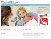 Tablet Screenshot of localdentist.com